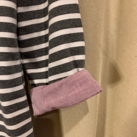 Market & Spruce Striped Boatneck Sweater | Faux Layered Look | size S - Picture 2 of 8